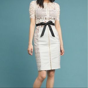 Byron Lars Carissima Sheath Dress Ivory